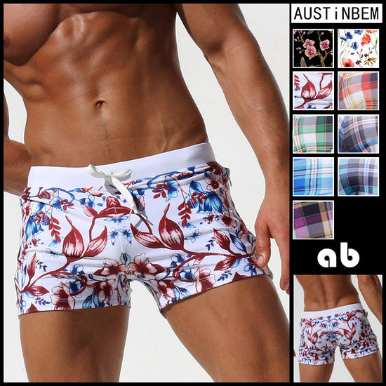 Double pocket swim trunks men&